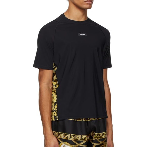 Versace Black Barocco Running Shirt - Picture 9 of 12